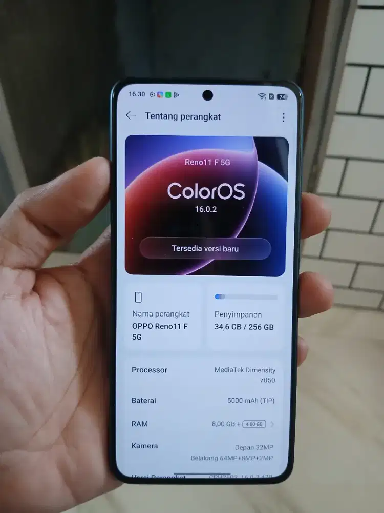 Oppo reno 11f 5G ram8/256gb