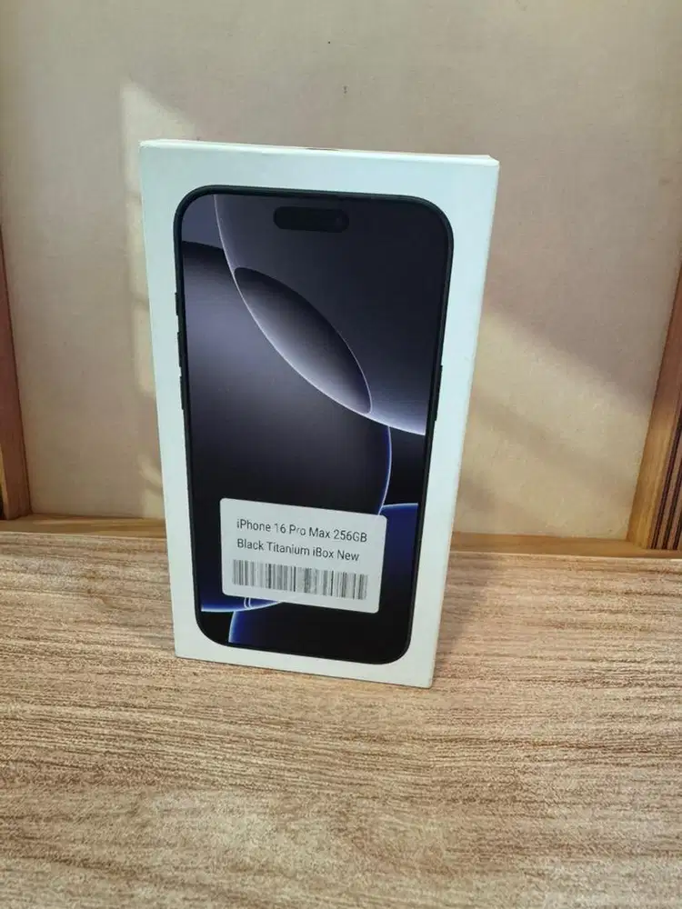 iPhone 16 Pro Max 256GB Black New Garansi Resmi iBox SEGEL