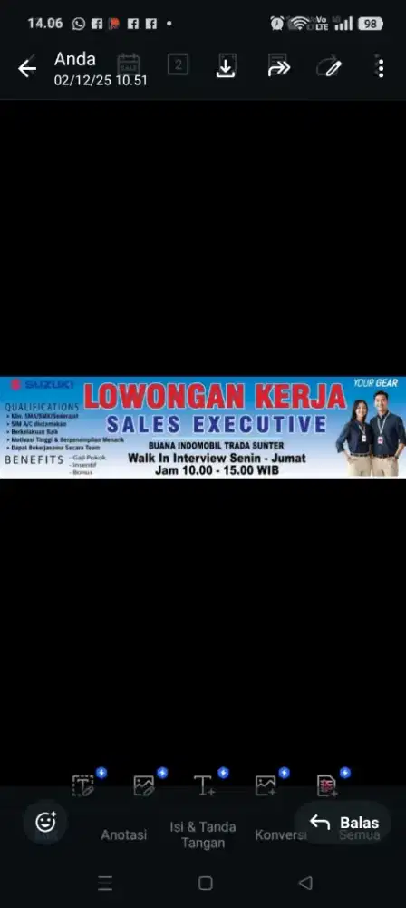 PT. BIT membutuhkan segera Sales Marketing Area Jakarta Utara