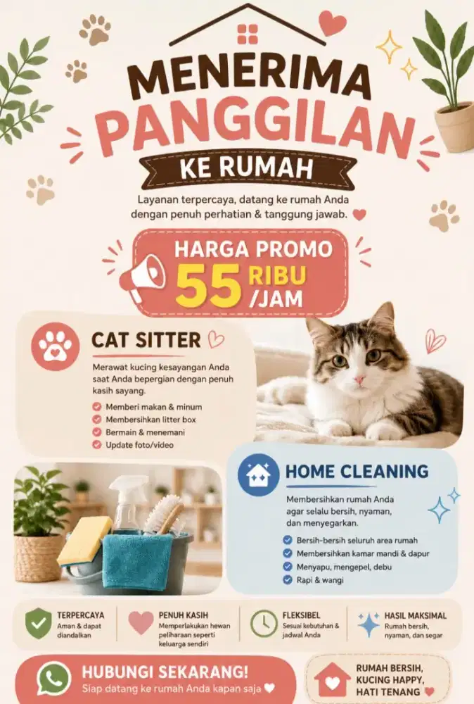 Cat Sitter & Home Cleaning