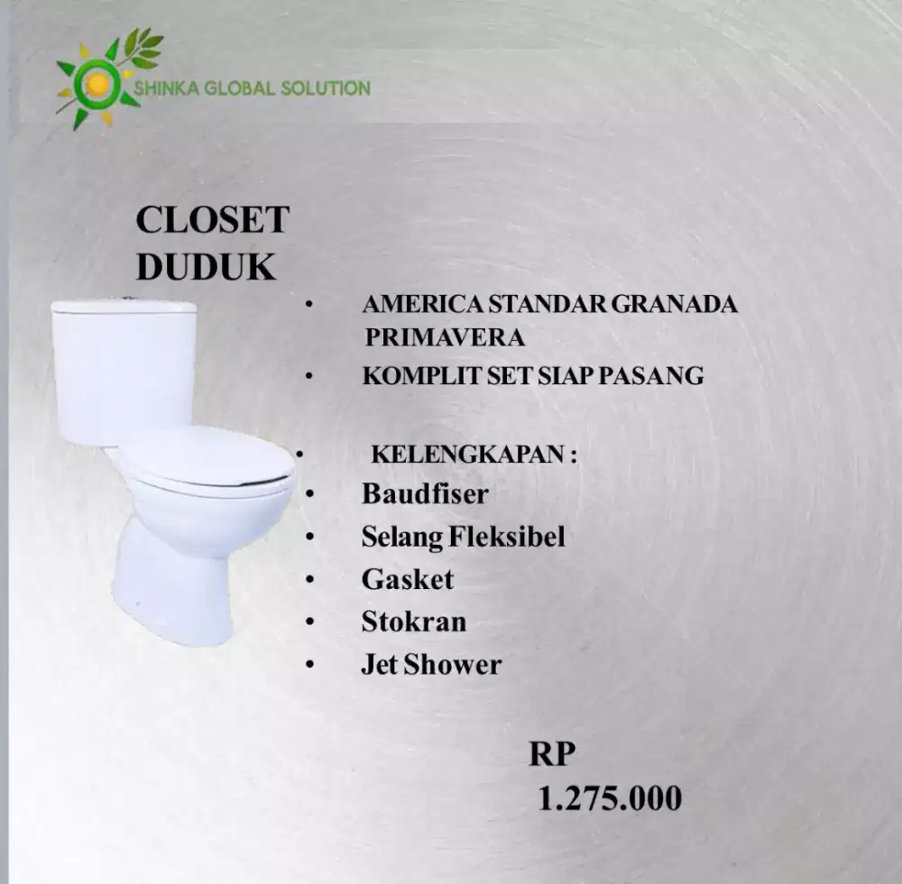 CLOSET DUDUK MURAH