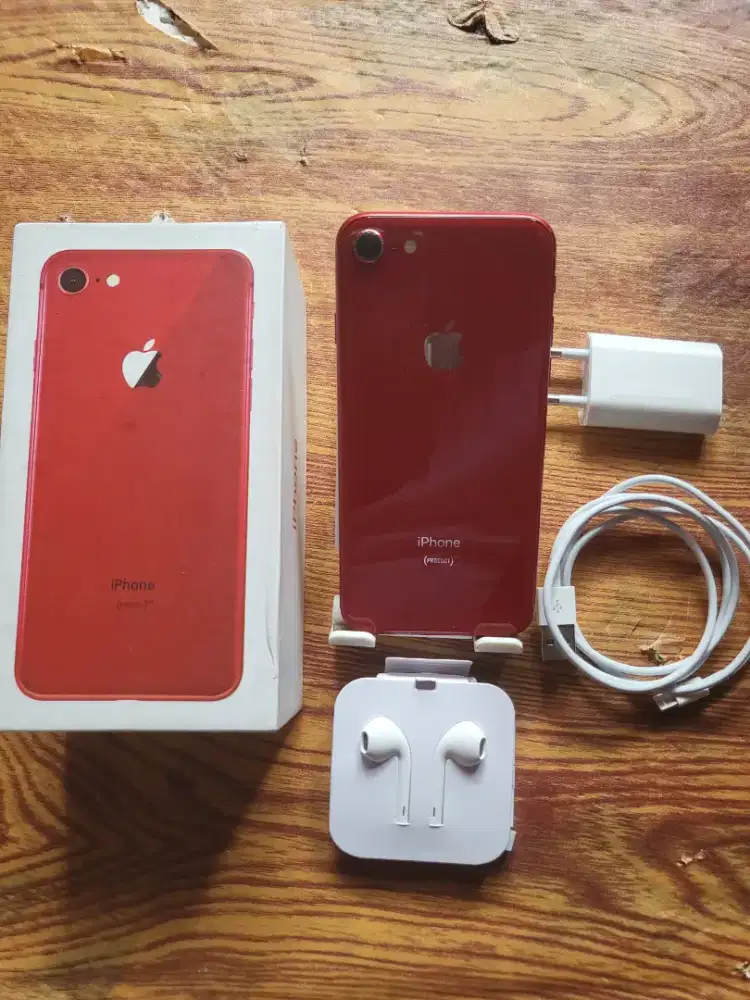 Iphone 8 64gb red inter fullset normal all operator