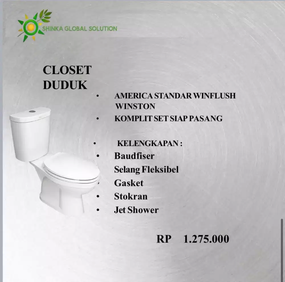 CLOSET DUDUK MURAH