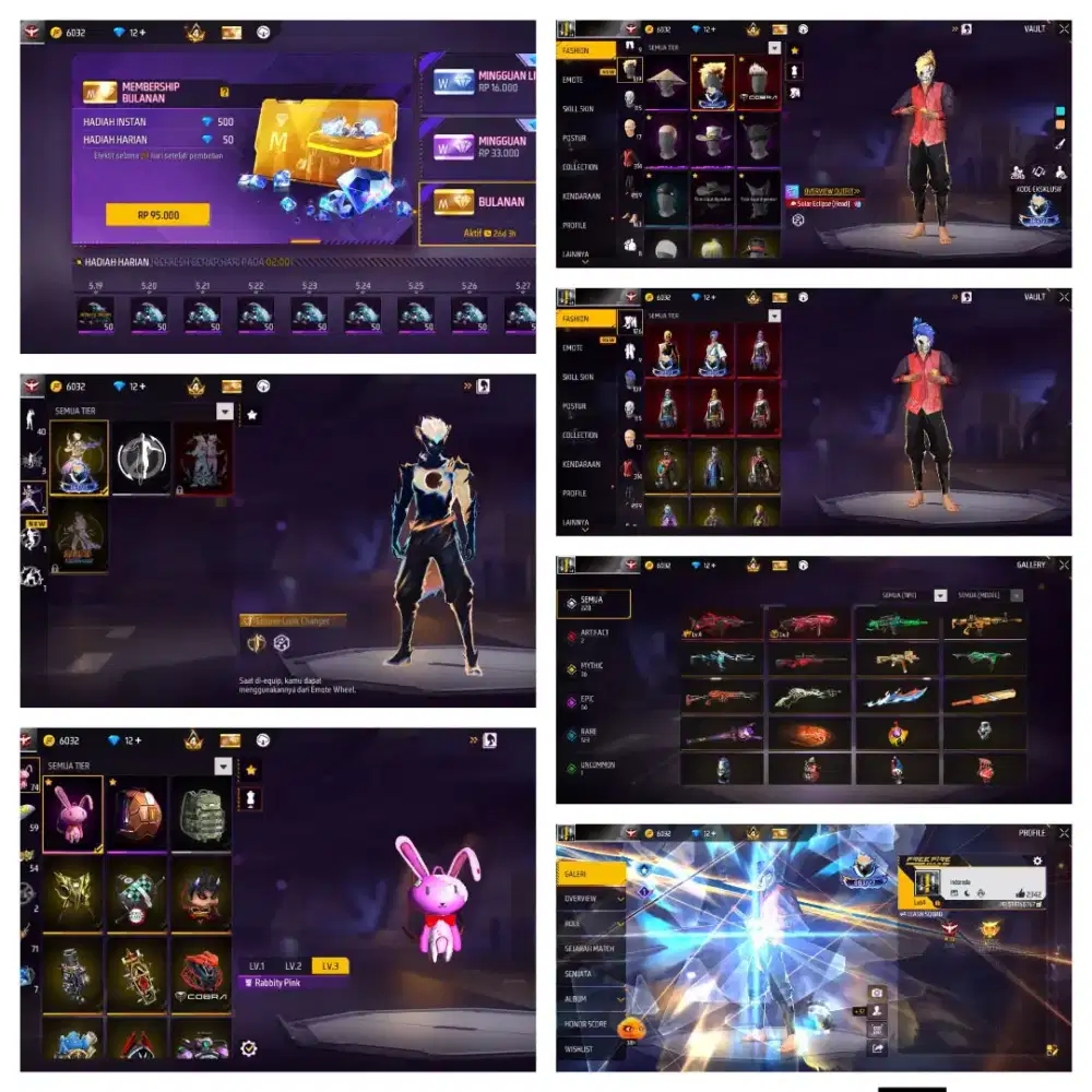 tersedia jual akun game free fire terpercaya dan amanah