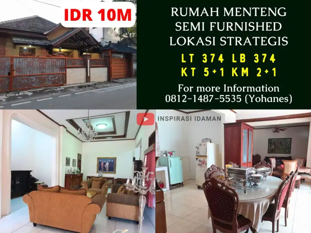 Rumah Menteng Semi Furnished Lokasi Strategis