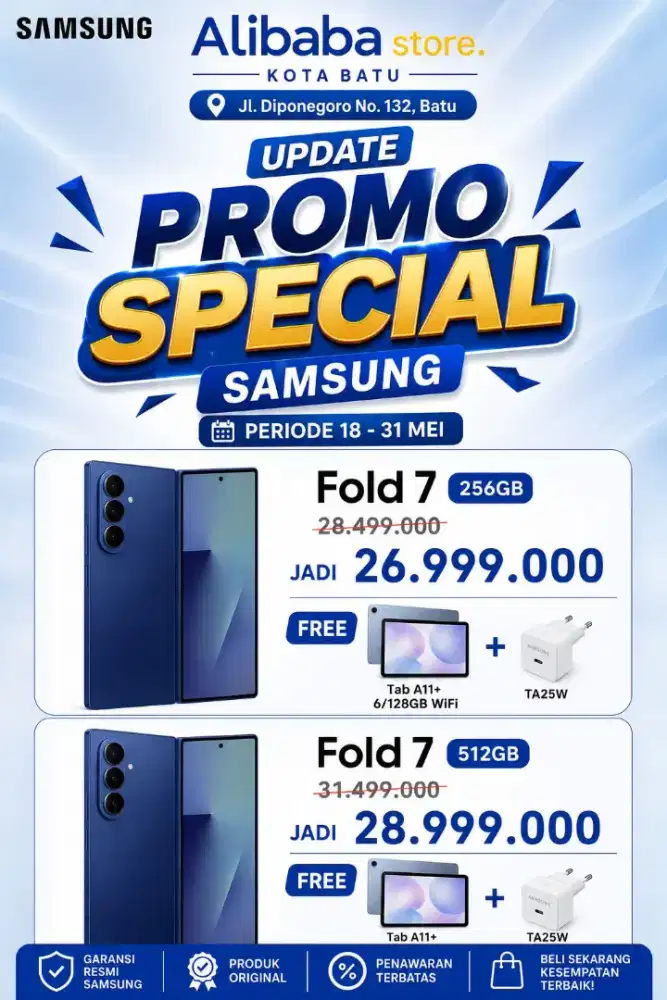 Beli fold gratis tab a11+