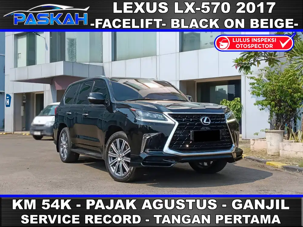 Km=54k Ganjil Bunga=5% TAX=Agustus Lexus LX570 2017 LEXUS LX 570 2017