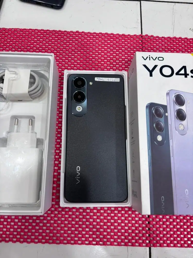 vivo y04s 4/64 ex garansi resmi mulus no minus