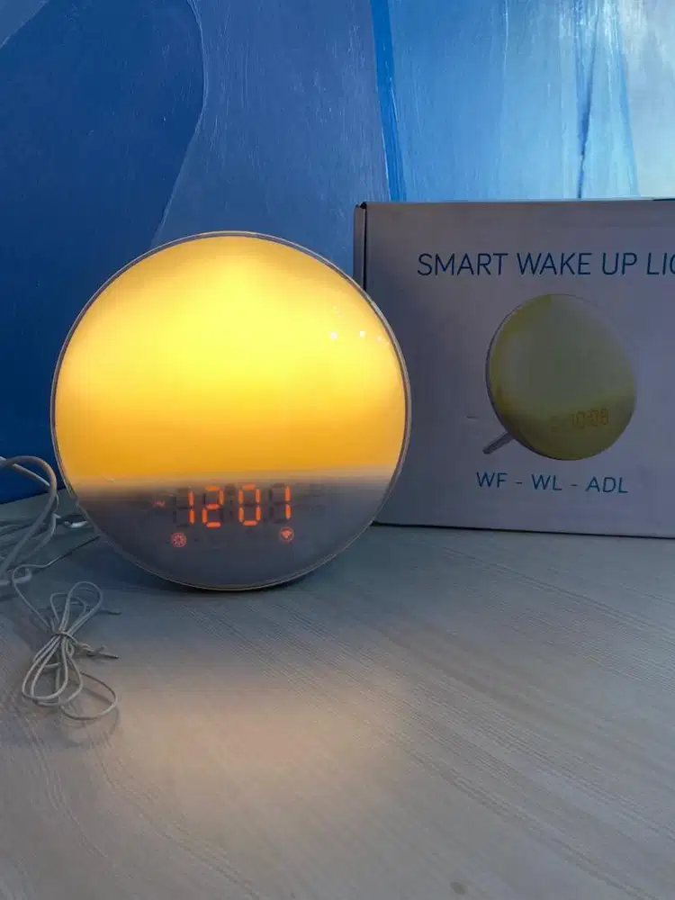 BARDI Smart Home Wake Up Light / Alarm Clock / Lampu Meja Jam Digital