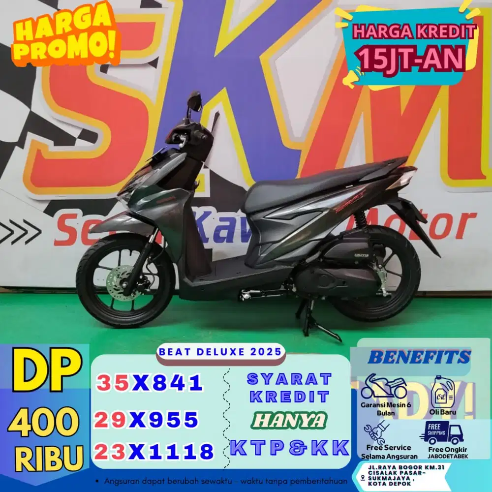 Dp 400rb bawa pulang beat deluxe 2025 bekas rasa baru