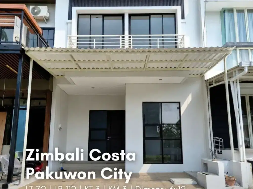 Rumah Zimbali Costa, Grand Island, Pakuwon City NEW, MINIMALIS, CARPORT