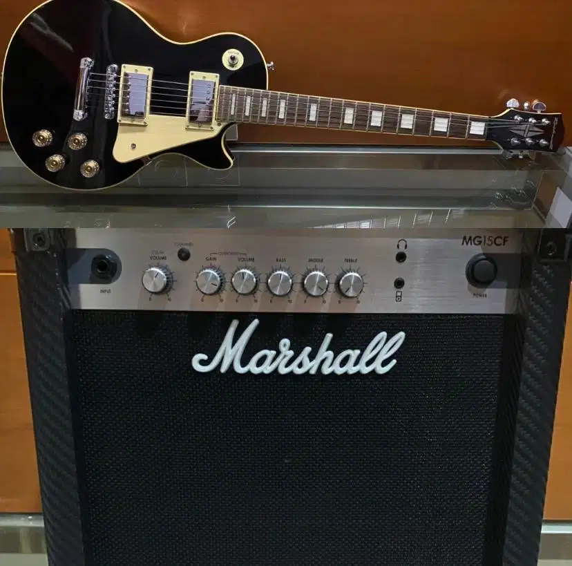 Gitar Rockwell & Ampli Marshall