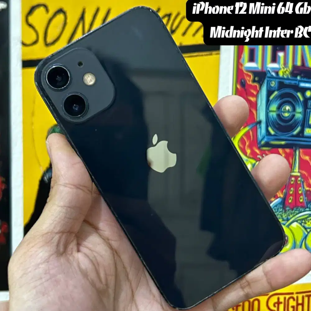 iPhone 12 Mini 64 Gb Midnight Ex Garansi International BC