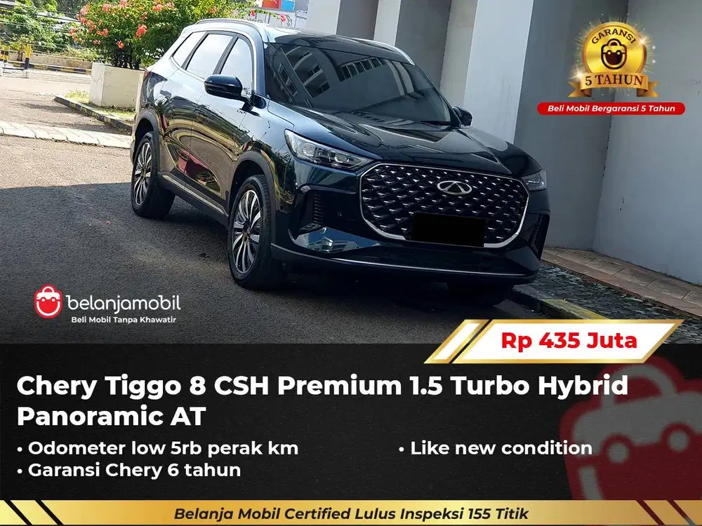 [ LOW KM 5RB ] Chery Tiggo 8 CSH Premium 1.5 Turbo Hybrid 2025/2026