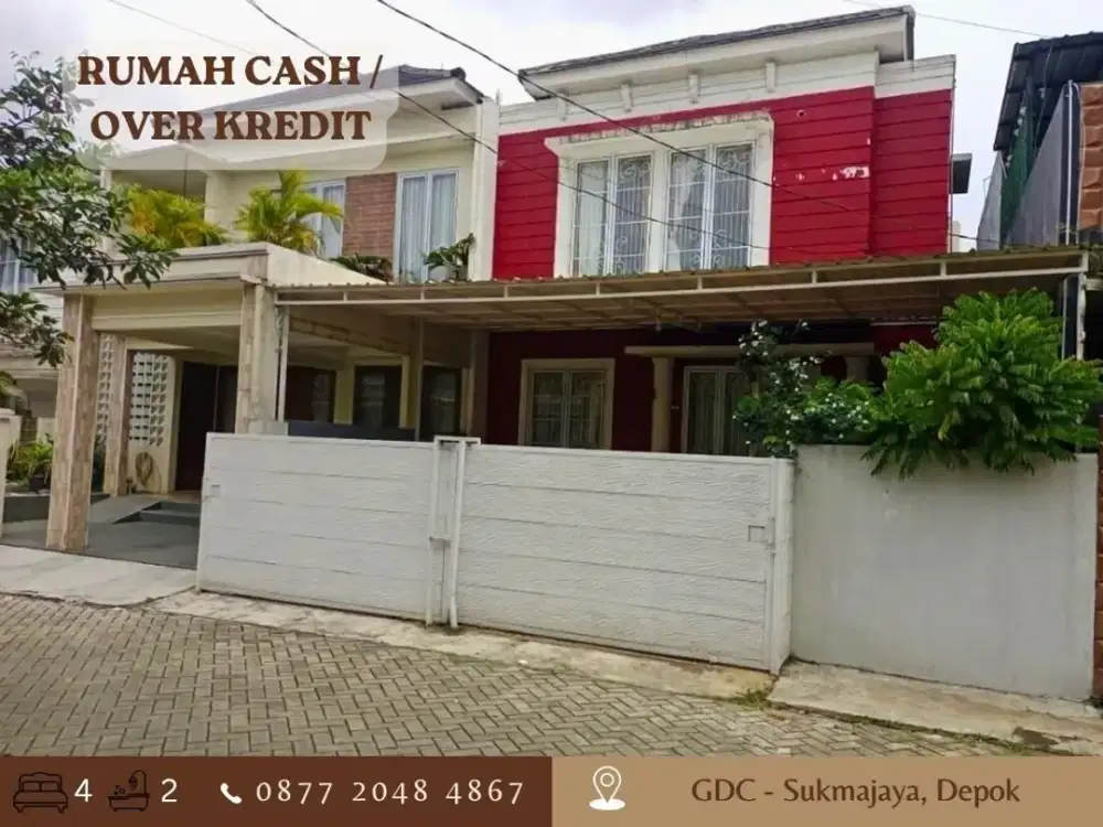 Rumah Take Over 2LT bs CASH di GDC New Anggrek 2 dkt Alun alun Depok