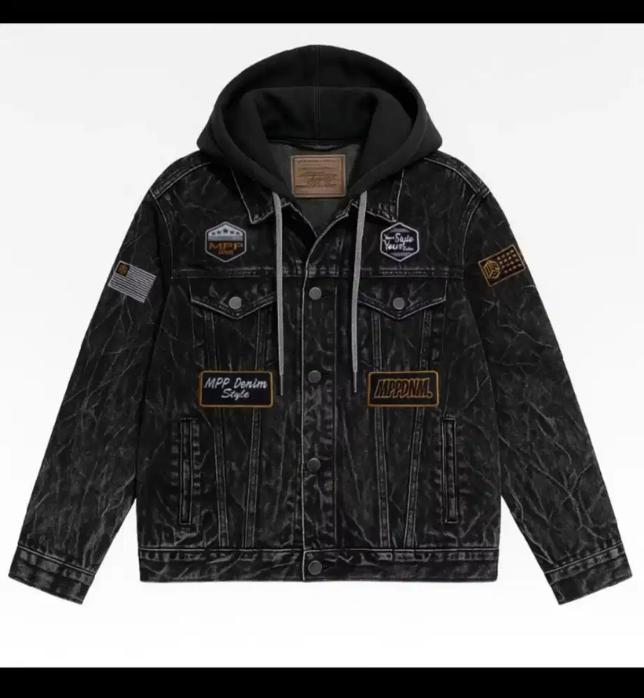 Jaket denim sandwash