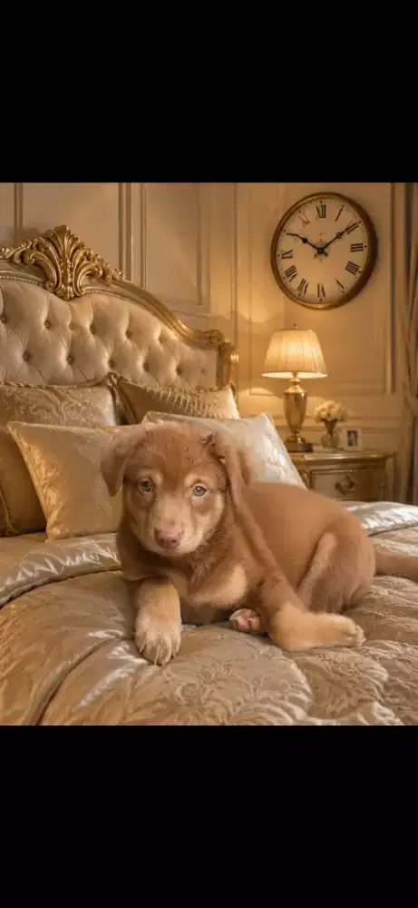 Anak anjing keturunan golden