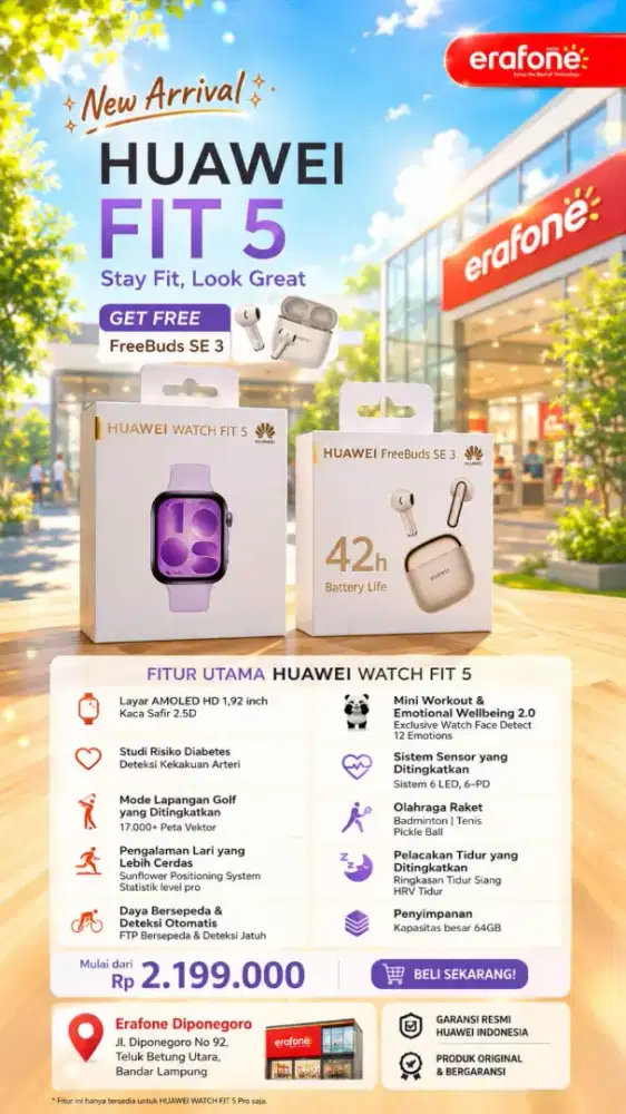 HUAWEI FIT 5 free buds se3