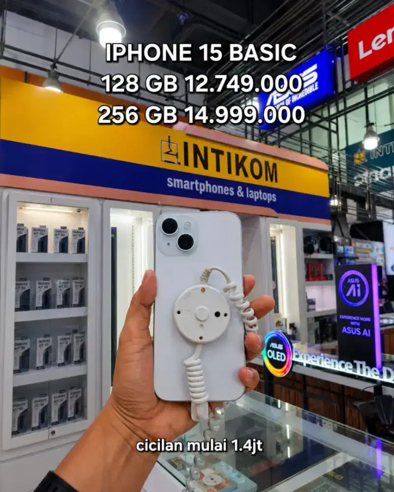 IPHONE 15 BASIC 128GB BARANG BARU BERGARANSI RESMI TAM