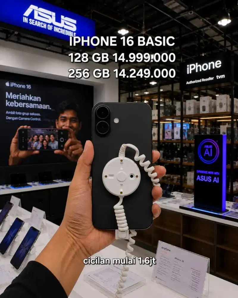 PROMO IPHONE 16 BASIC BLACK 128GB
