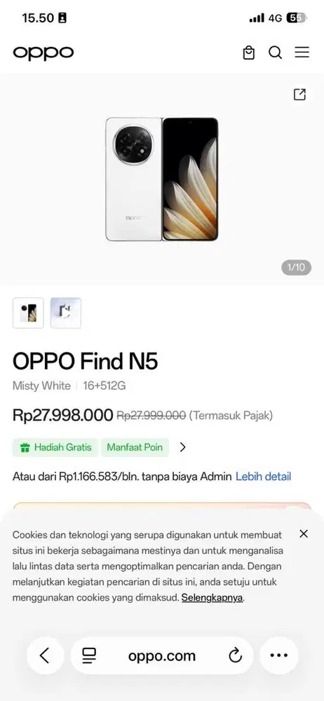 OPPO Find N5 Fold 16/512GB Cosmic black