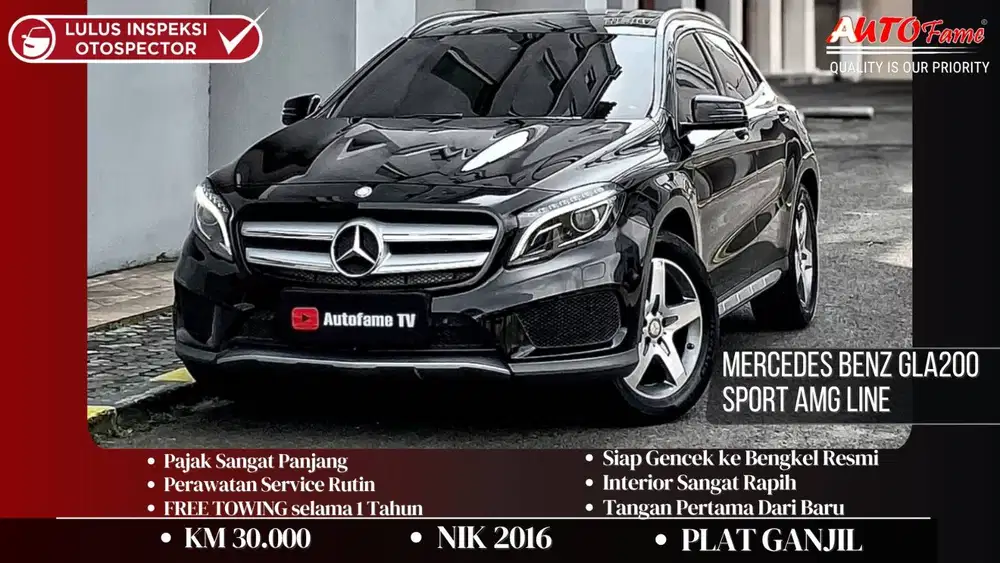 KM30RB Mercedes Benz GLA200 Sport AMG Line 2016 Black On Black Fullspe