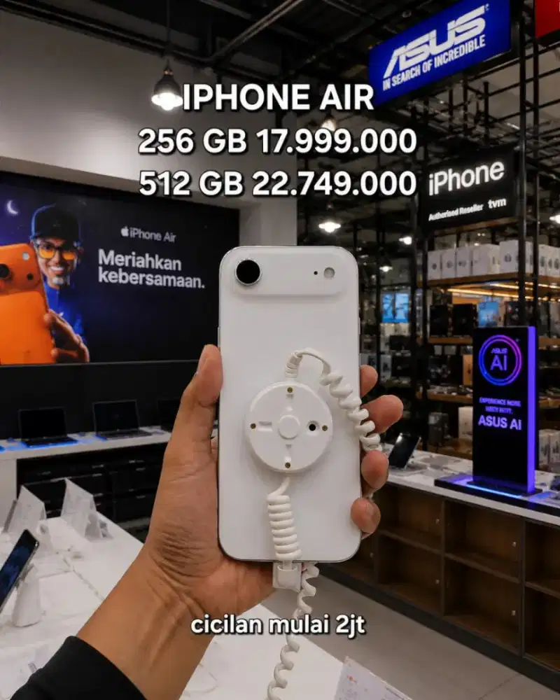 PROMO IPHONE AIR 256GB BISA CICILAN TRIPLE ZERO BERMODAL KTP AJA