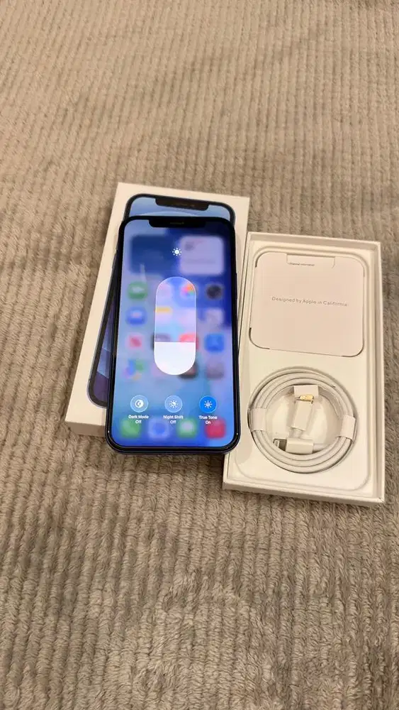 Iphone 12 Blue 128GB Terdaftar Mulus Lengkap