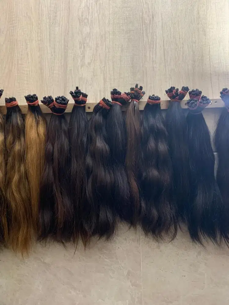 Hair extension rambut asli