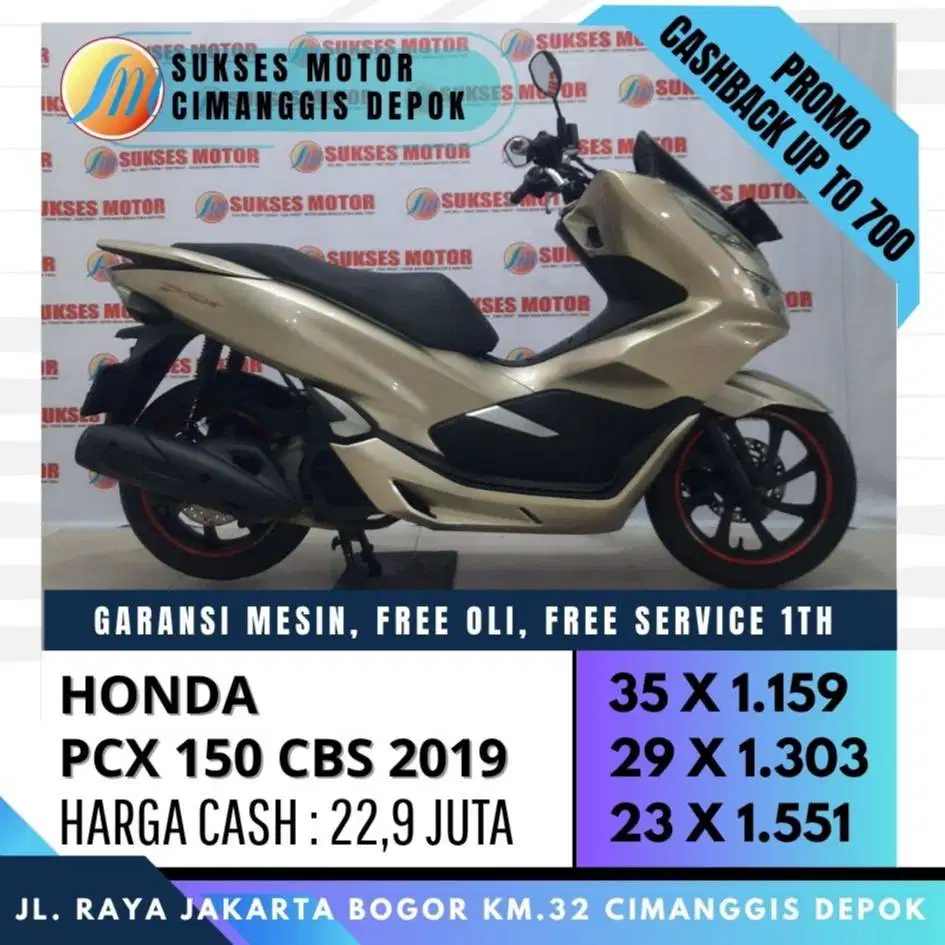 CASH KREDIT PCX 150 CBS 2019 WARNA JARANG UNIT ISTIMEWA [SUKSES MOTOR]
