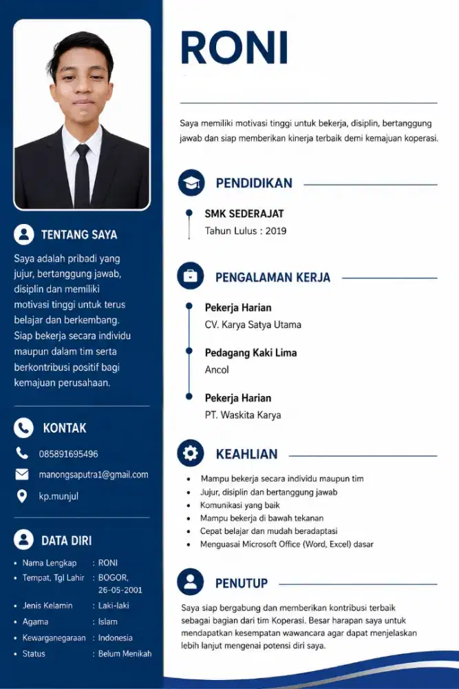 Info lowongan pekerjaan