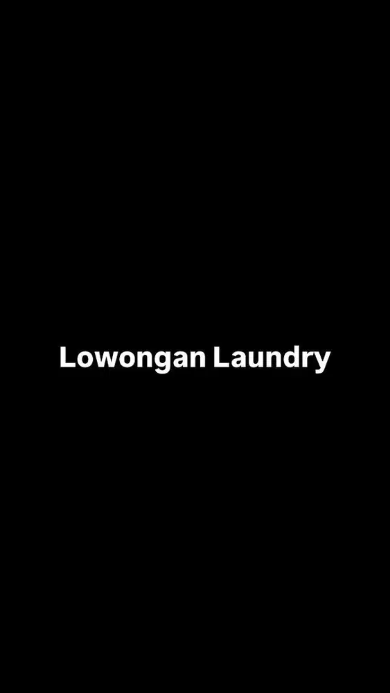 Lowongan Staf Laundry