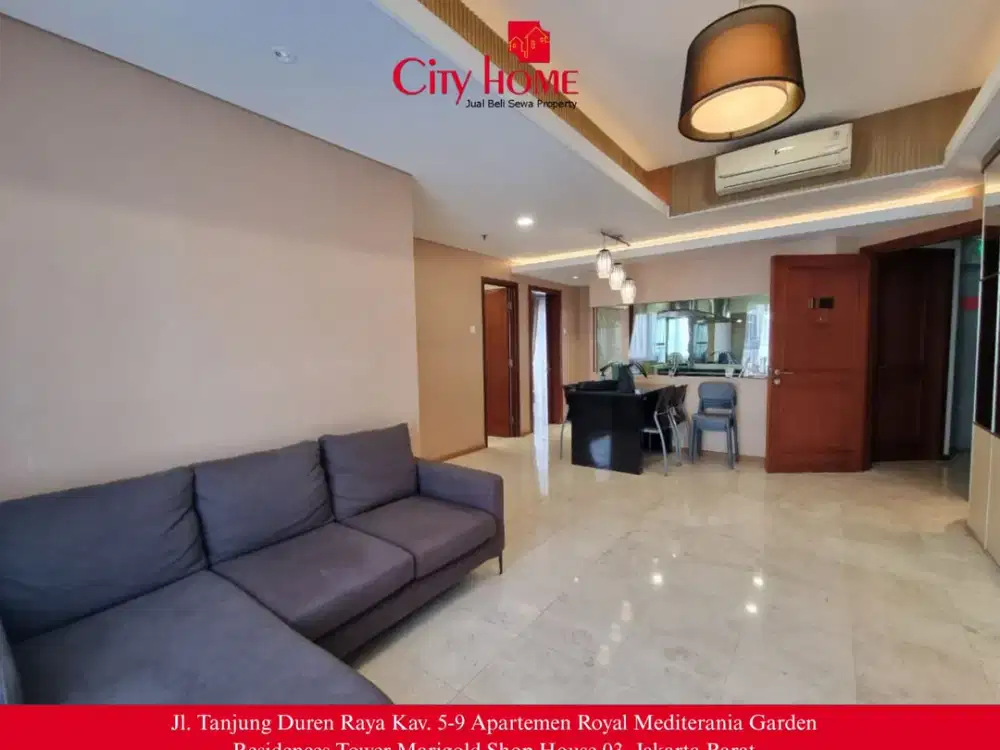 Disewakan- 3 BR Furnished Royal Mediterania Garden Apt at Podomoro City