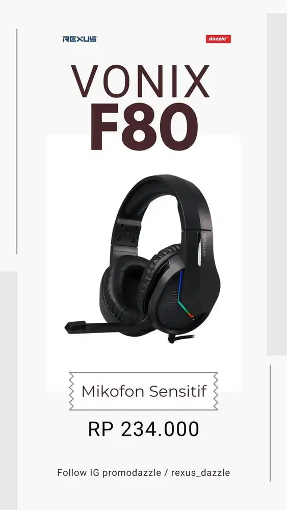 Rexus Headset Vonix F80