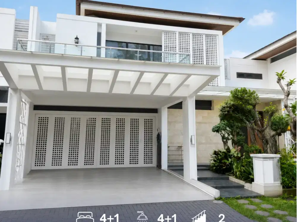 Rumah Super Plong Semi Furnished Siap Huni di BSD City