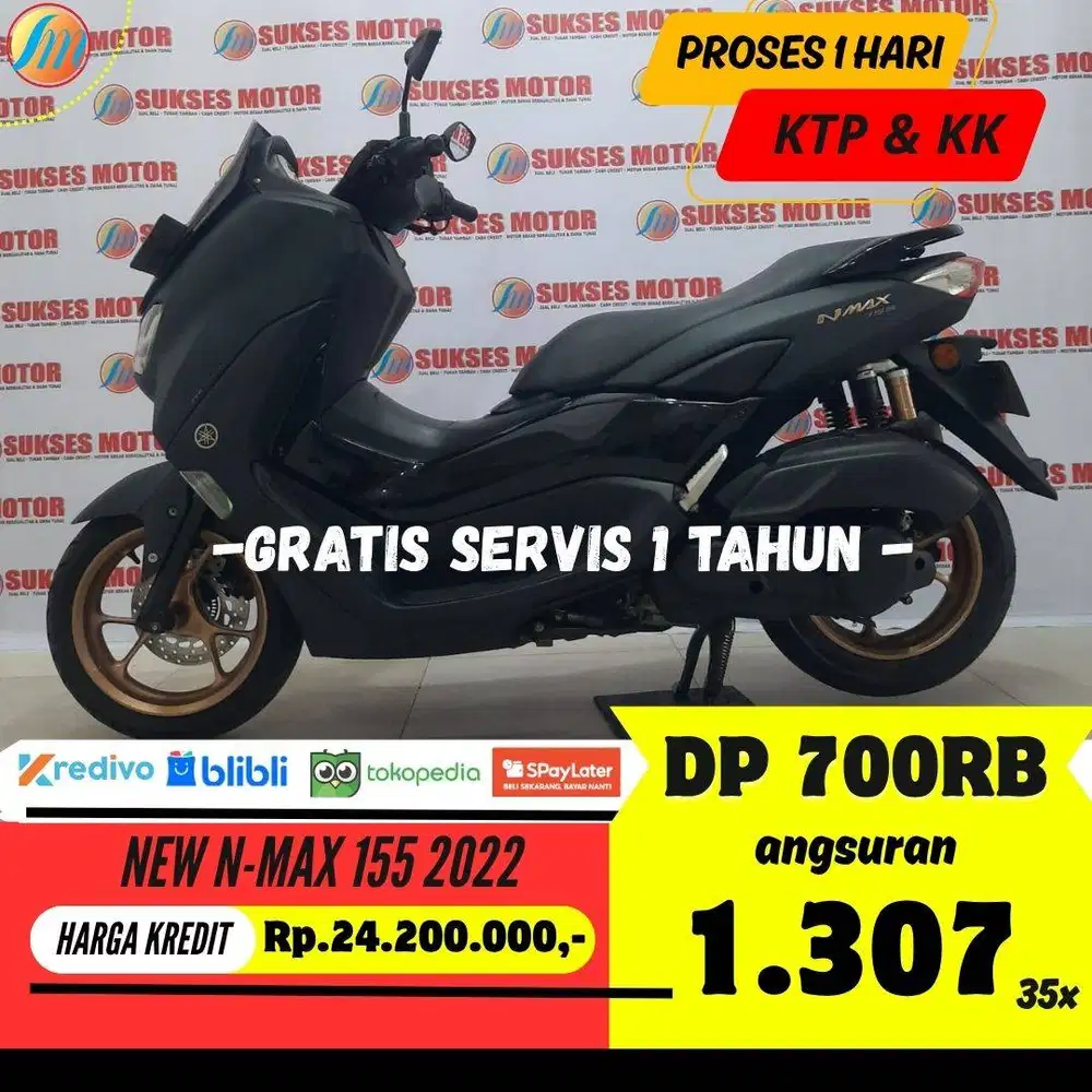 YAMAHA NEW NMAX 155 2022 KREDIT DP HANYA 700RB ANGSURAN TERJANGKAU
