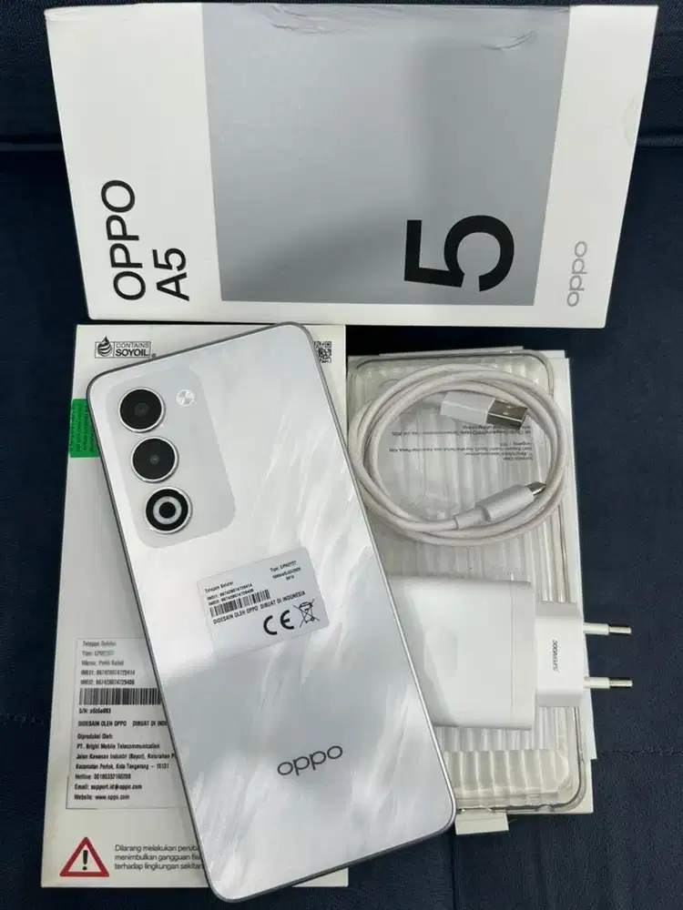Oppo A5 2025 , White , 8/128GB