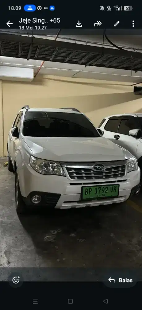 Subaru foraste Metik 2012