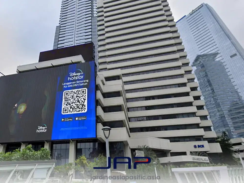 Kantor Area Sudirman di Chase Plaza Luas 329 Sqm Bare Dekat KRL