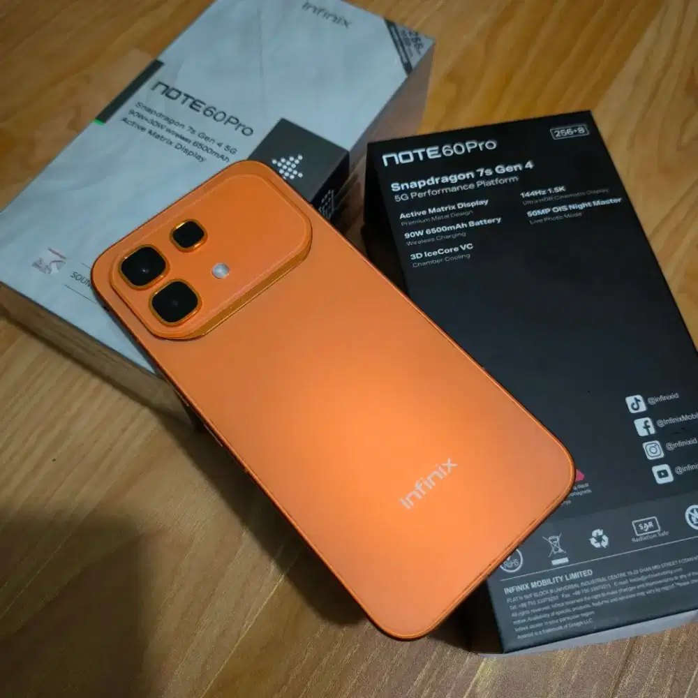 Infinix Note 60 Pro 5G 8/256gb Garansi panjang