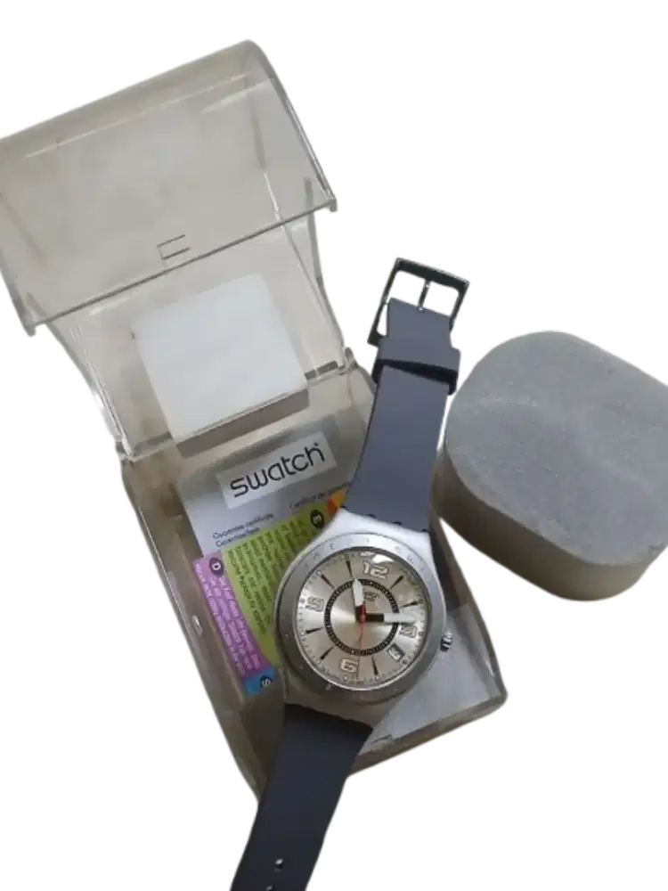 Bahan Jam Swatch Quartz dengan Box