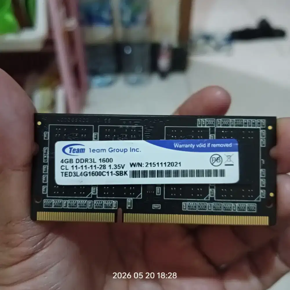 Ram Laptop DDR3L 4GB