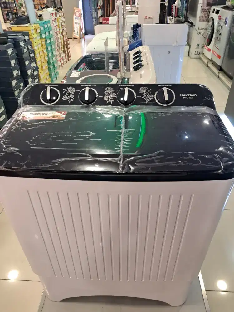 Mesin Cuci 2 tabung Polytron PWM 8073 promo serba hemat