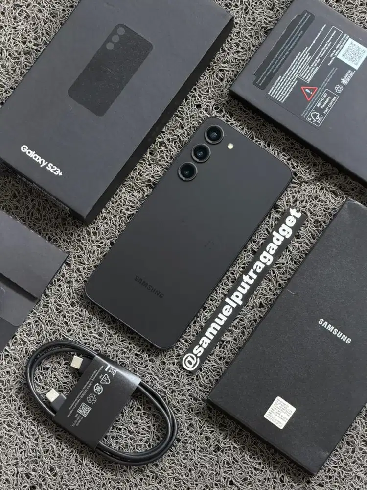 Samsung Galaxy S23 Plus Black 256gb Fullset original resmi