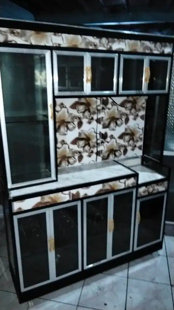 Rak piring aluminium pintu 10