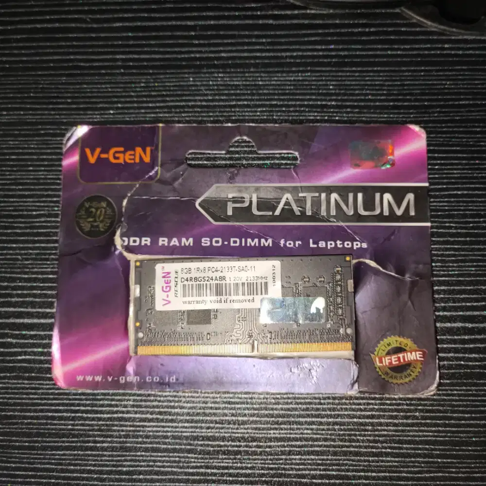 RAM V-GeN Platinum SODIMM 8GB DDR4 2133MHz