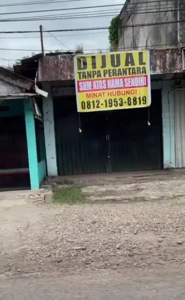 Dijual Ruko 1 Lantai (Pondasi 2 Lantai)