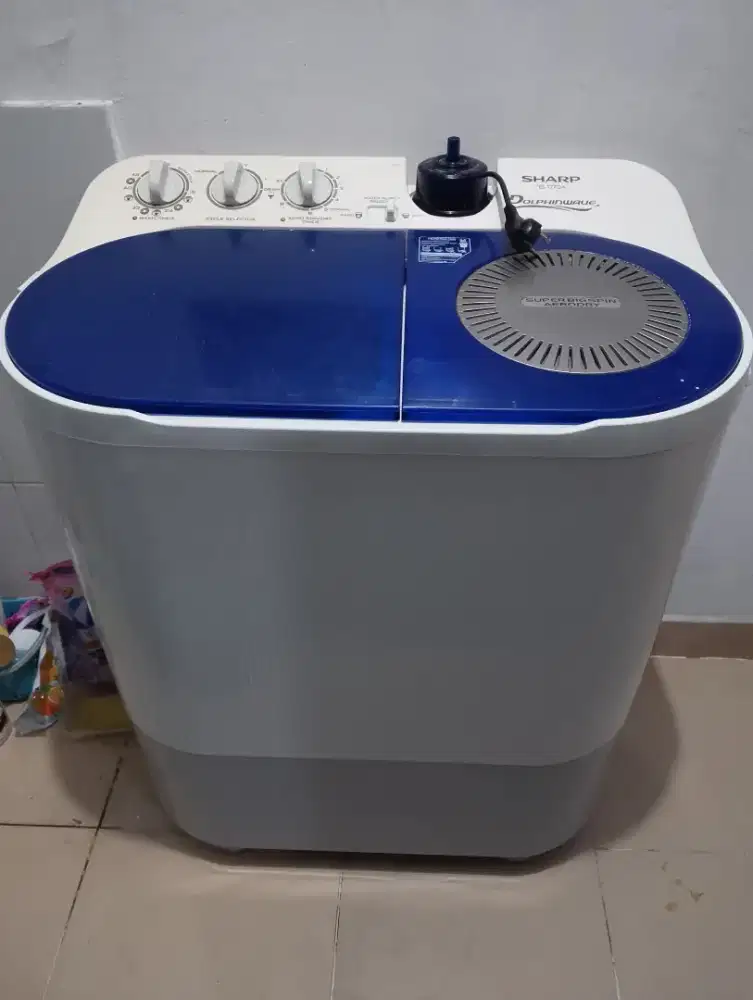 Mesin cuci 2 pintu merk sharp 9 kg