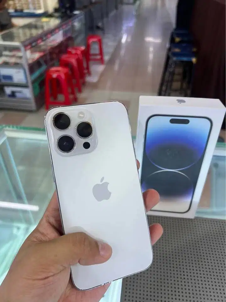 Iphone 14 Promax 512 GB IBOX (Silver) Mulus Jossjiss