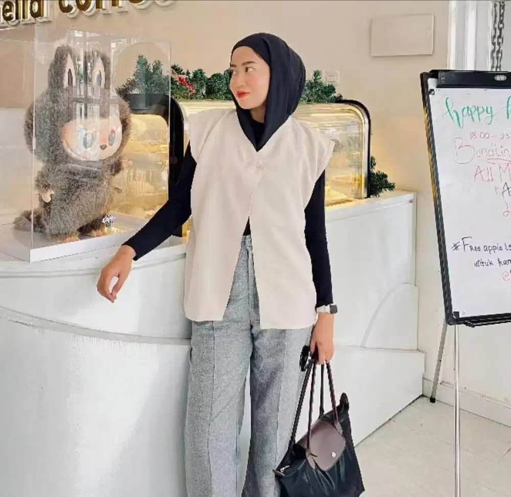Vest rompi korean wanita